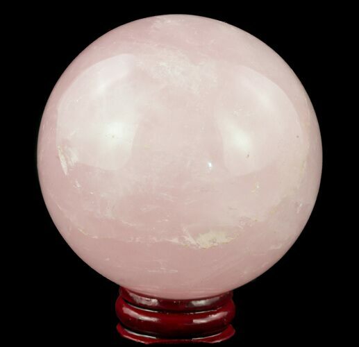 Polished Rose Quartz Sphere - Madagascar #52378